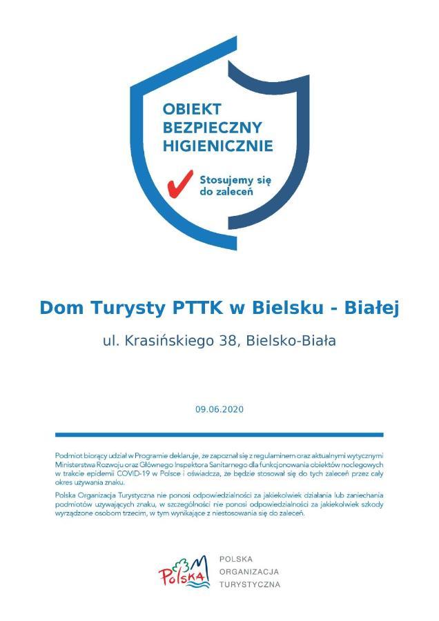 Hotel Dom Turysty Pttk W Bielsku - Bialej Bielsko-Biała Esterno foto